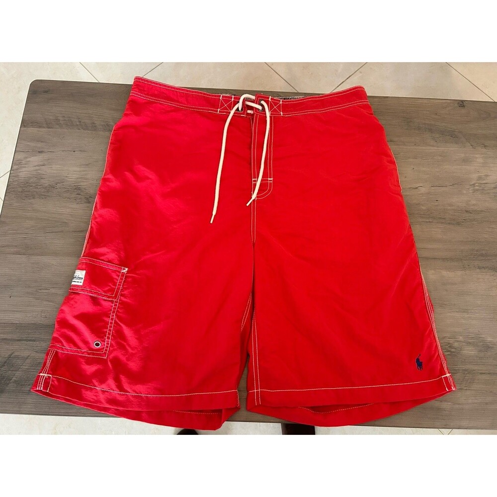 Polo Ralph Lauren Swim Trunks Mens Large Mesh Liner Cargo Shorts